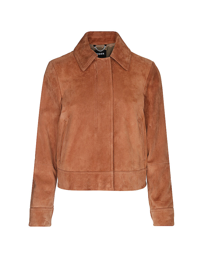 Boss Lederjacke SAMARO marron 44