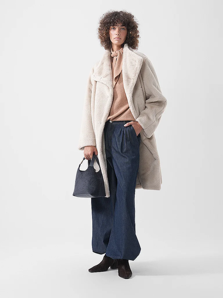 BOSS Veste façon fourrure CITEDDY2 crème - vue 3
