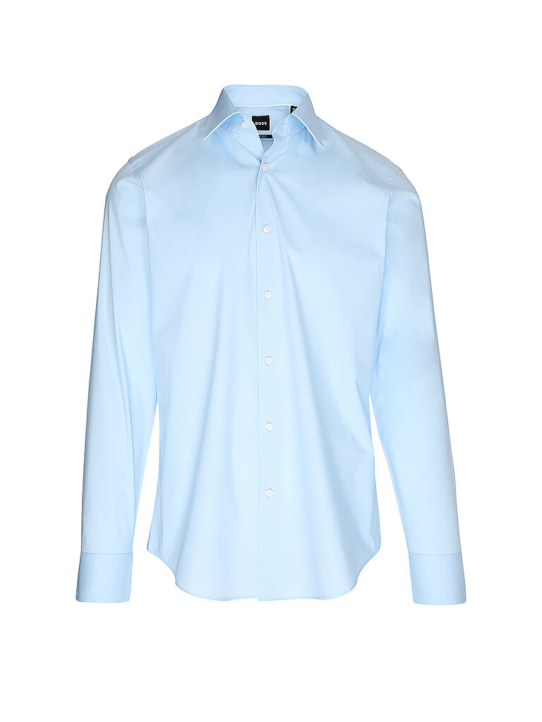 Chemise droite en popeline de coton stretch - vue 2