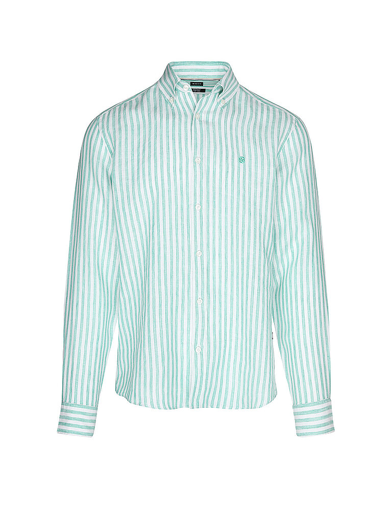 Chemise en lin H-LIAM vert XXL