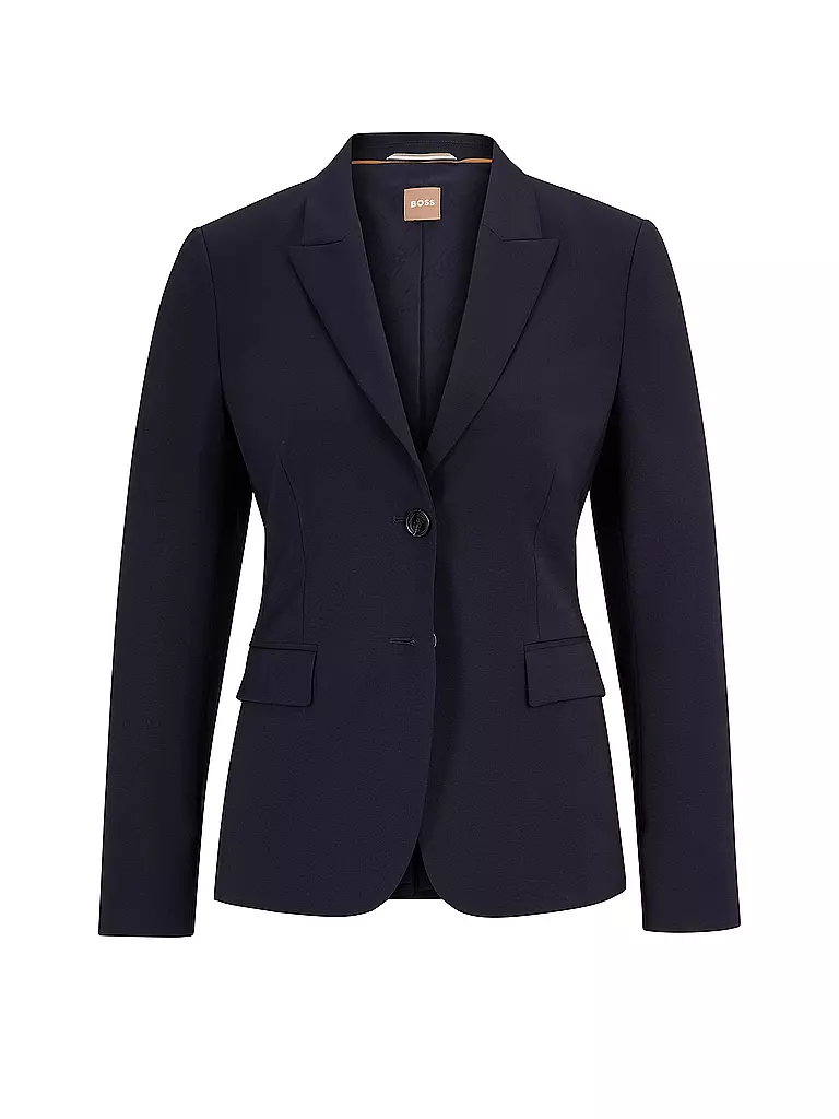 BOSS | Blazer coupe droite JULEAH | dunkelblau