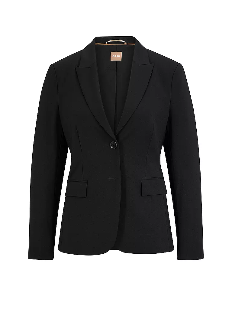 BOSS | Blazer coupe droite JULEAH | schwarz