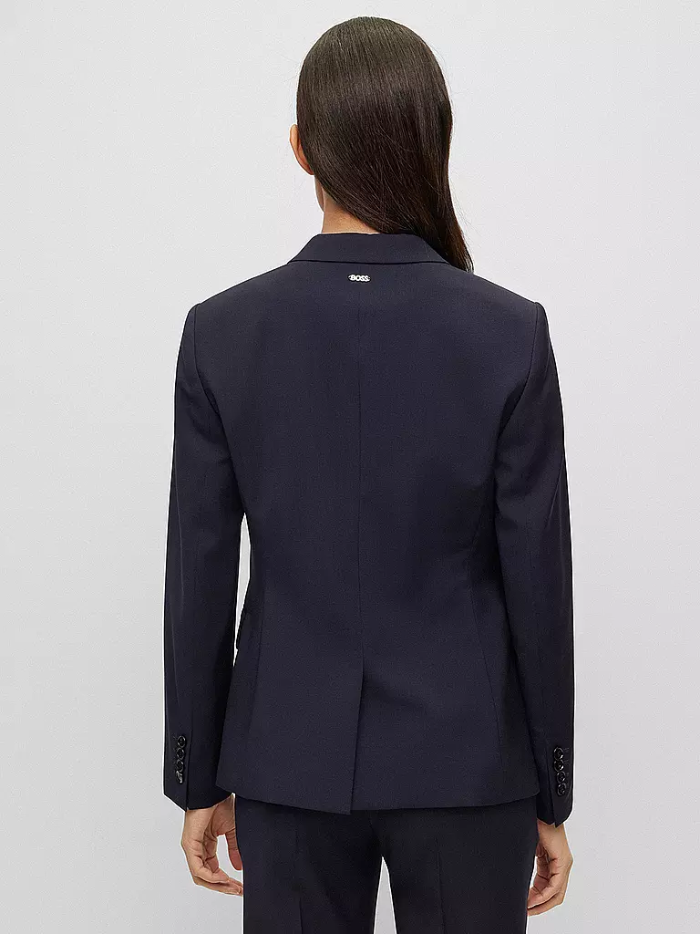 BOSS | Blazer coupe droite JULEAH | dunkelblau