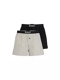 BOSS | Boxershorts lot de 2 open blue | Beige