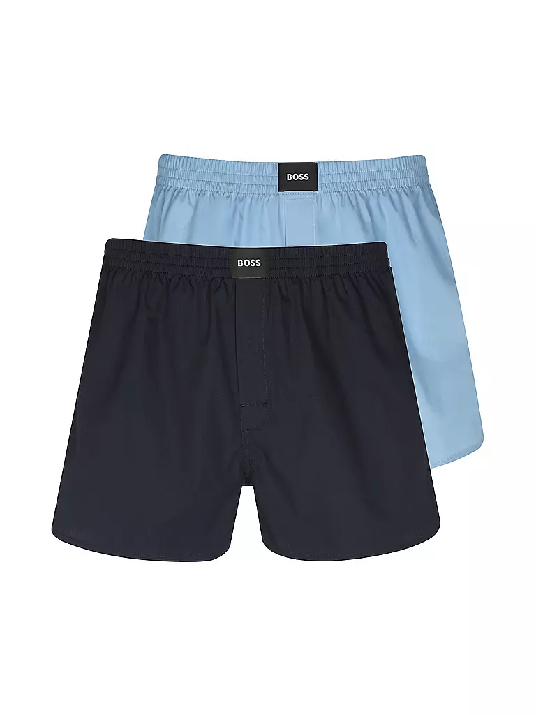 BOSS | Boxershorts lot de 2 bleu clair / bleu pastel | dunkelblau