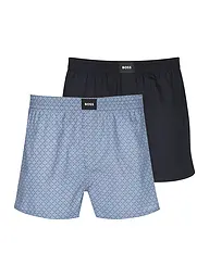 BOSS | Boxershorts lot de 2 open brown | Bleu