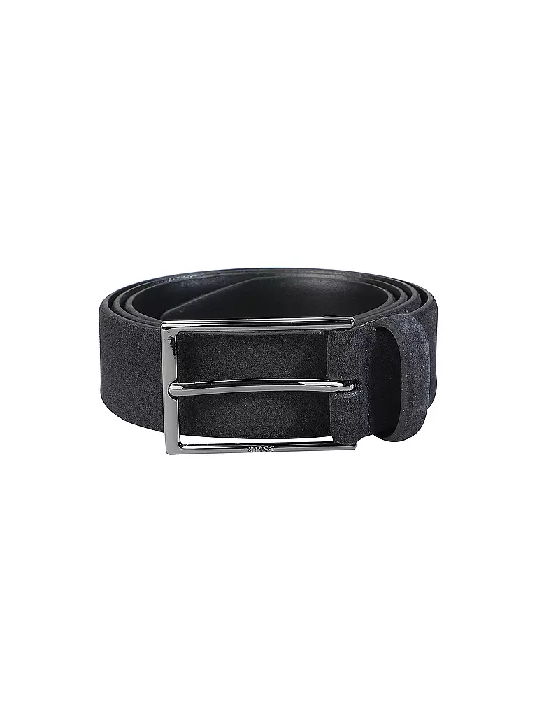 BOSS | Ceinture en cuir CALINDO | Bleu foncé