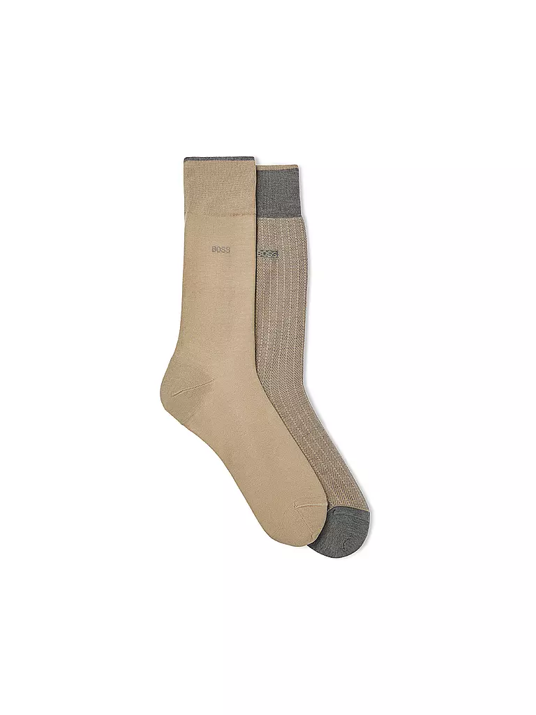 BOSS | Chaussettes, lot de 2, gris moyen | grau