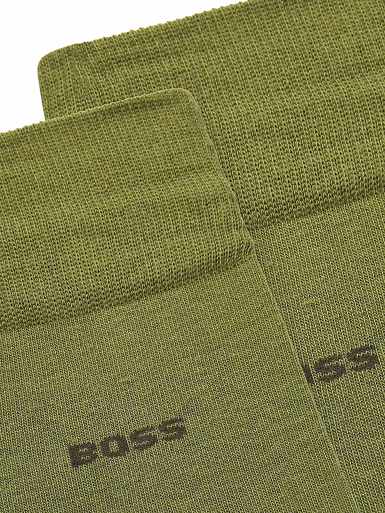 BOSS | Chaussettes, lot de 2, vert moyen | olive