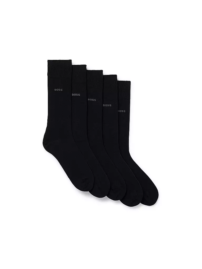BOSS | Chaussettes 5 paires noir | schwarz