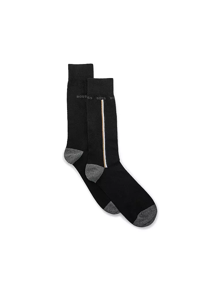 BOSS | Chaussettes homme ICONIC lot de 2 noir | Noir
