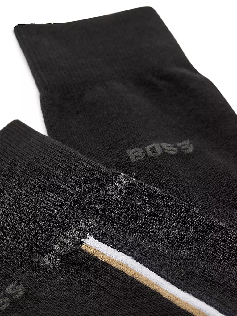 BOSS | Chaussettes homme ICONIC lot de 2 noir |