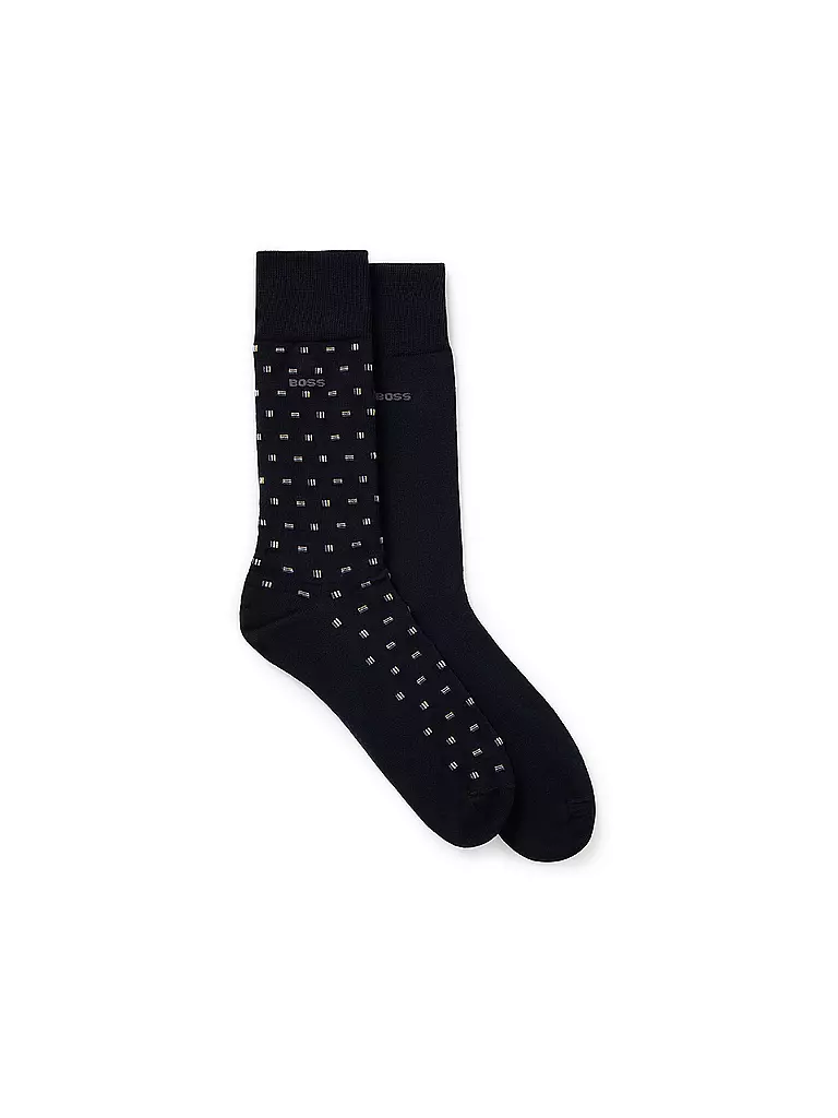 BOSS | Chaussettes lot de 2 bleu foncé | Bleu foncé