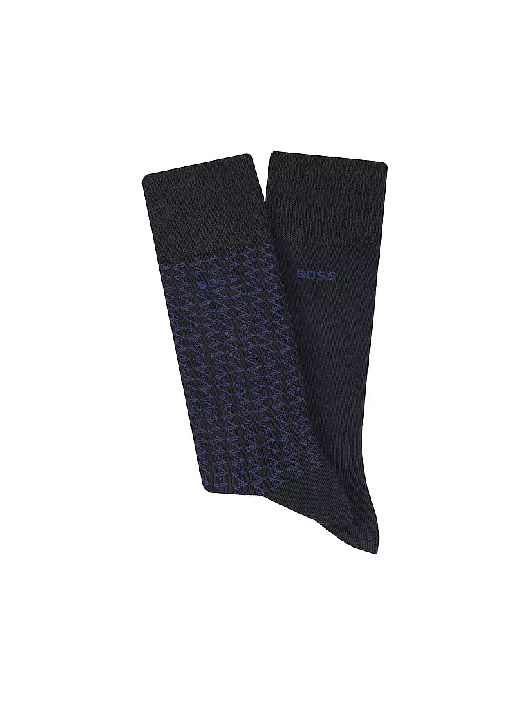 BOSS | Chaussettes lot de 2 bleu foncé | Bleu foncé