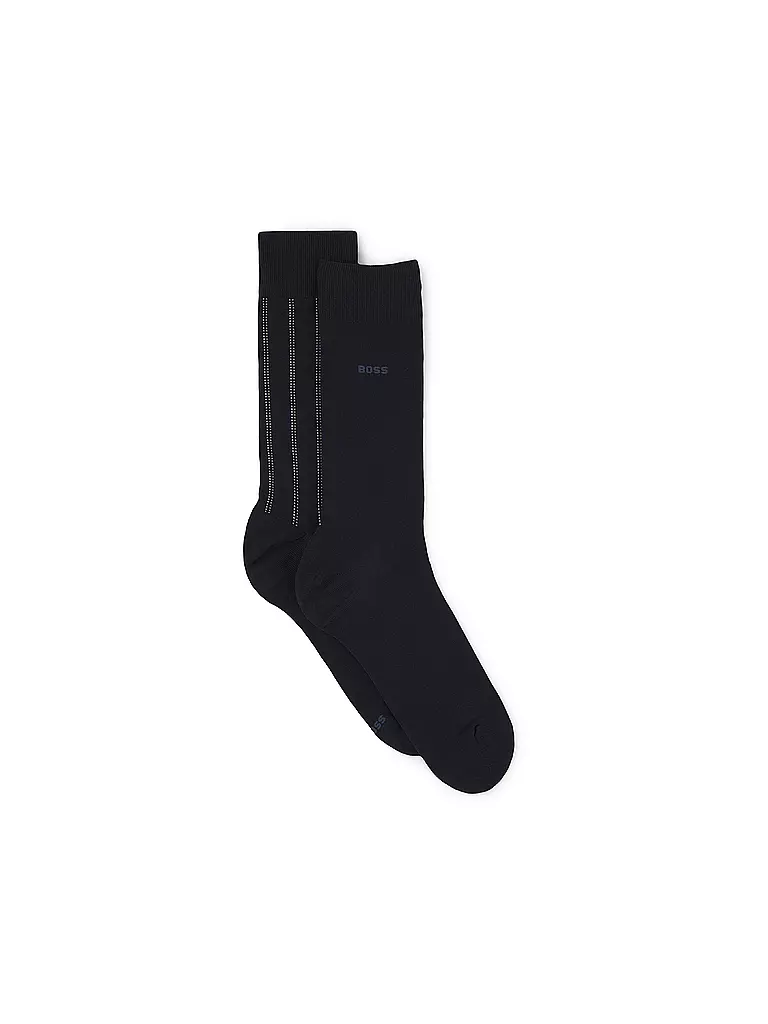 BOSS | Chaussettes lot de 2 bleu foncé | dunkelblau