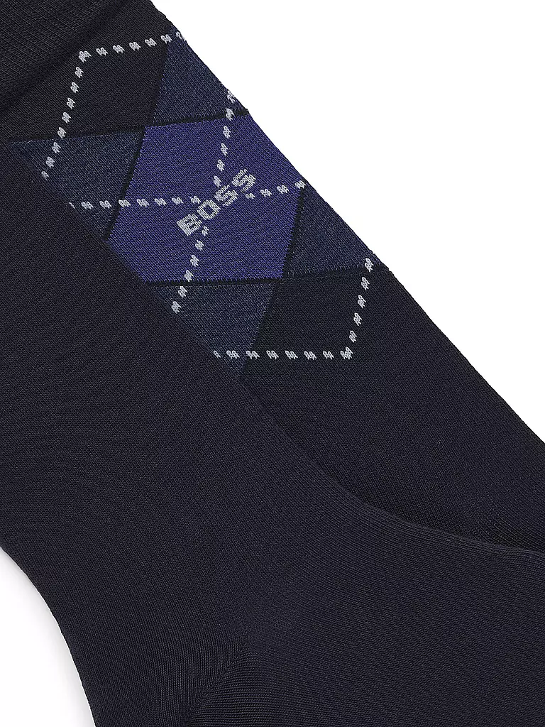 BOSS | Chaussettes lot de 2 bleu foncé | dunkelblau