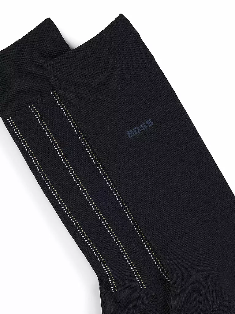 BOSS | Chaussettes lot de 2 bleu foncé | dunkelblau