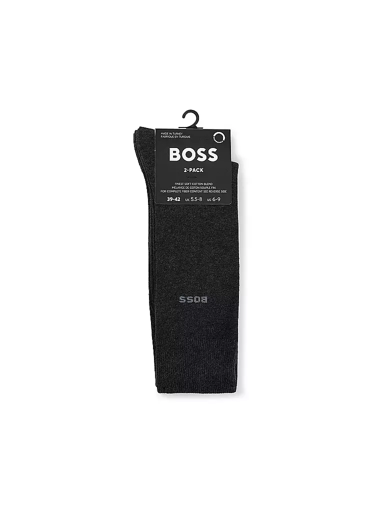 BOSS | Chaussettes lot de 2 charcoal | 