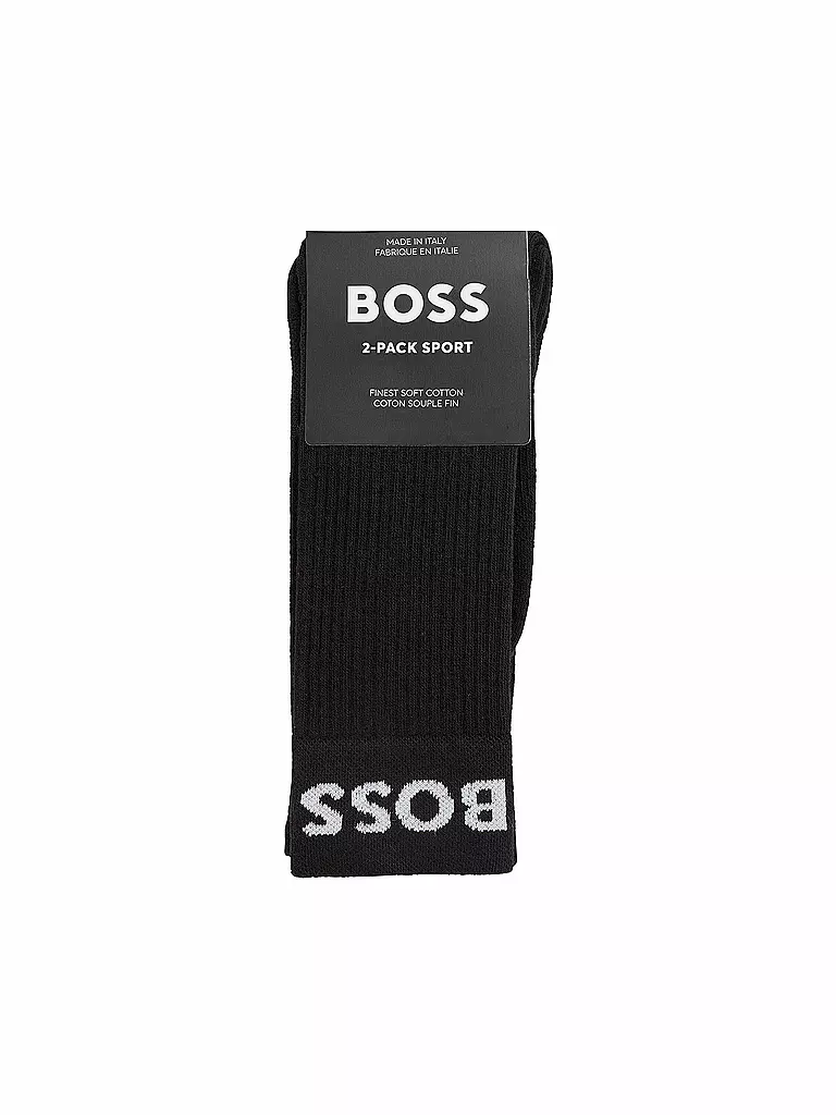 BOSS | Chaussettes lot de 2 noir |