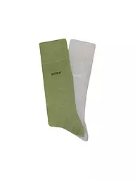 BOSS | Lot de 2 paires de chaussettes | Olive