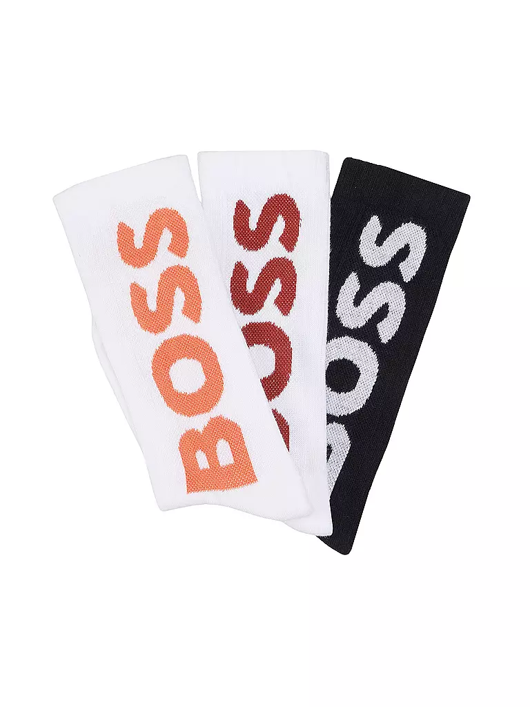 BOSS | Chaussettes lot de 3 open miscellaneous | Blanc