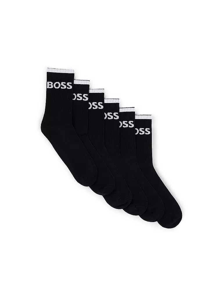 BOSS | Chaussettes lot de 6 noir | Noir