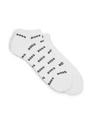 BOSS | Chaussettes sneaker lot de 2 noir | Blanc