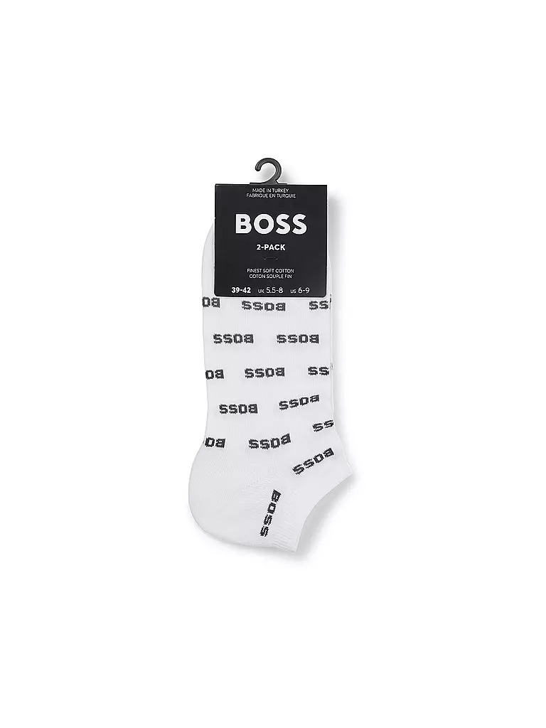 BOSS | Chaussettes sneaker lot de 2 blanc | 