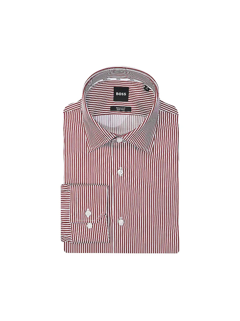 BOSS | Chemise coupe droite JOE | Rouge foncé