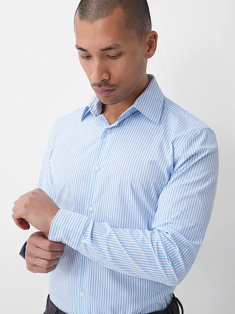 BOSS | Chemise coupe slim HANK | hellblau
