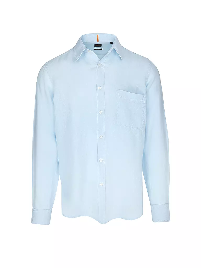 BOSS | Chemise en lin coupe droite RELEGANT | hellblau