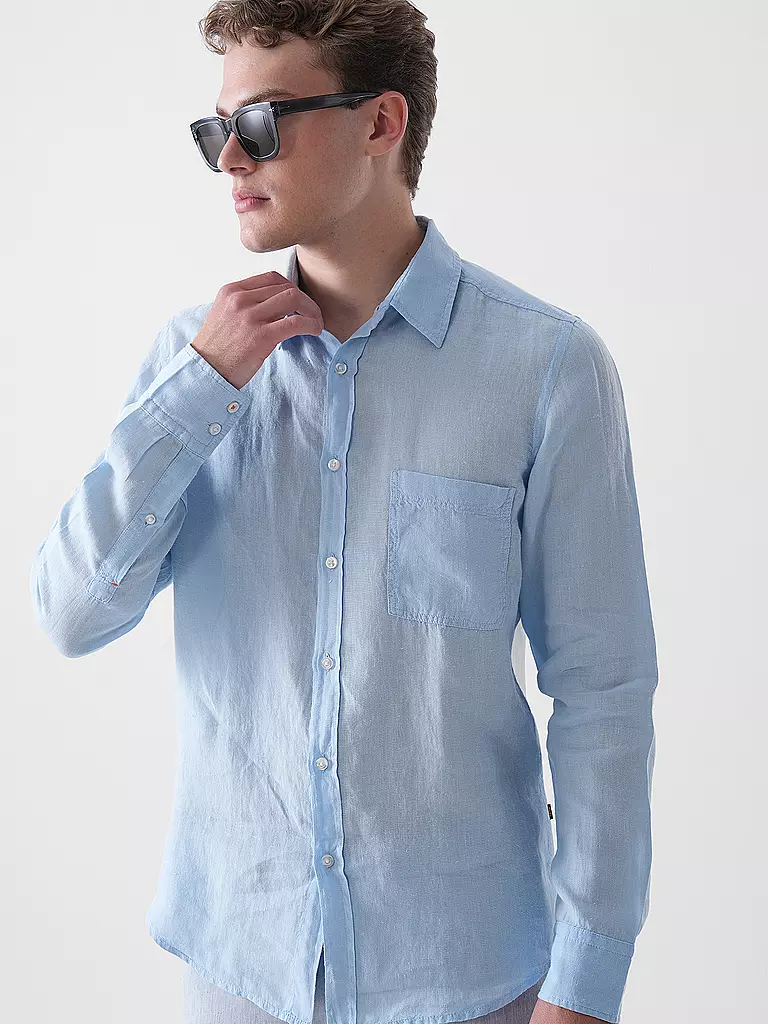 BOSS | Chemise en lin coupe droite RELEGANT | 