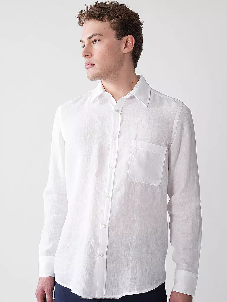 BOSS | Chemise en lin coupe droite RELEGANT | Blanc