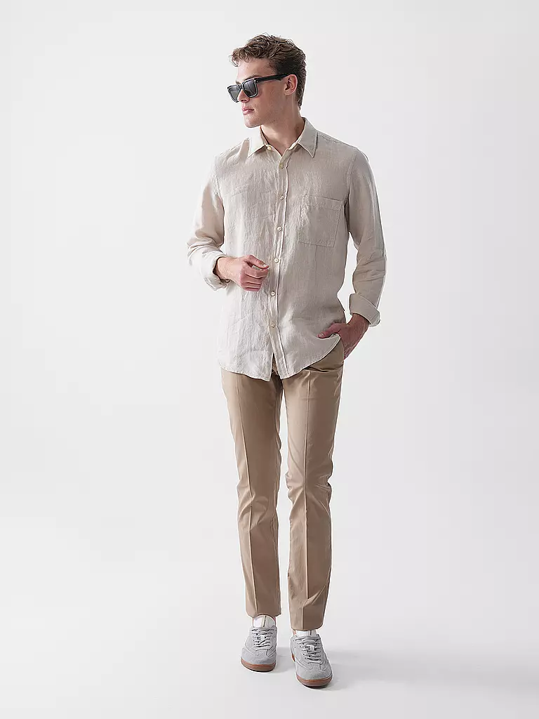 BOSS | Chemise en lin coupe regular RELEGANT | beige