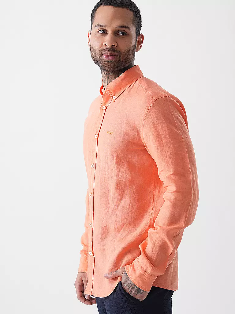 BOSS | Chemise en lin coupe slim H-ROAN | 