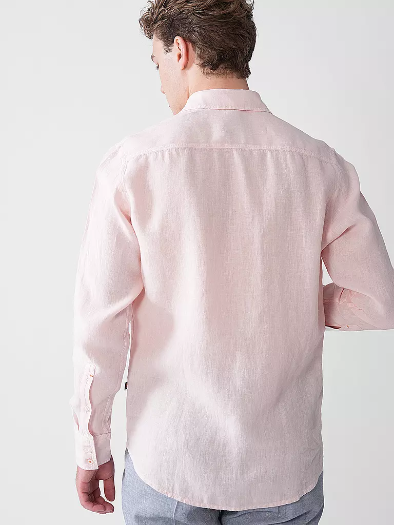 BOSS | Chemise en lin Regular Fit RELEGANT | Rose