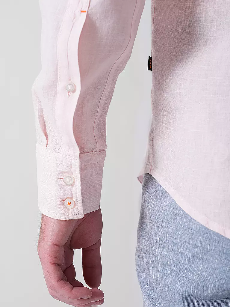 BOSS | Chemise en lin Regular Fit RELEGANT | Rose