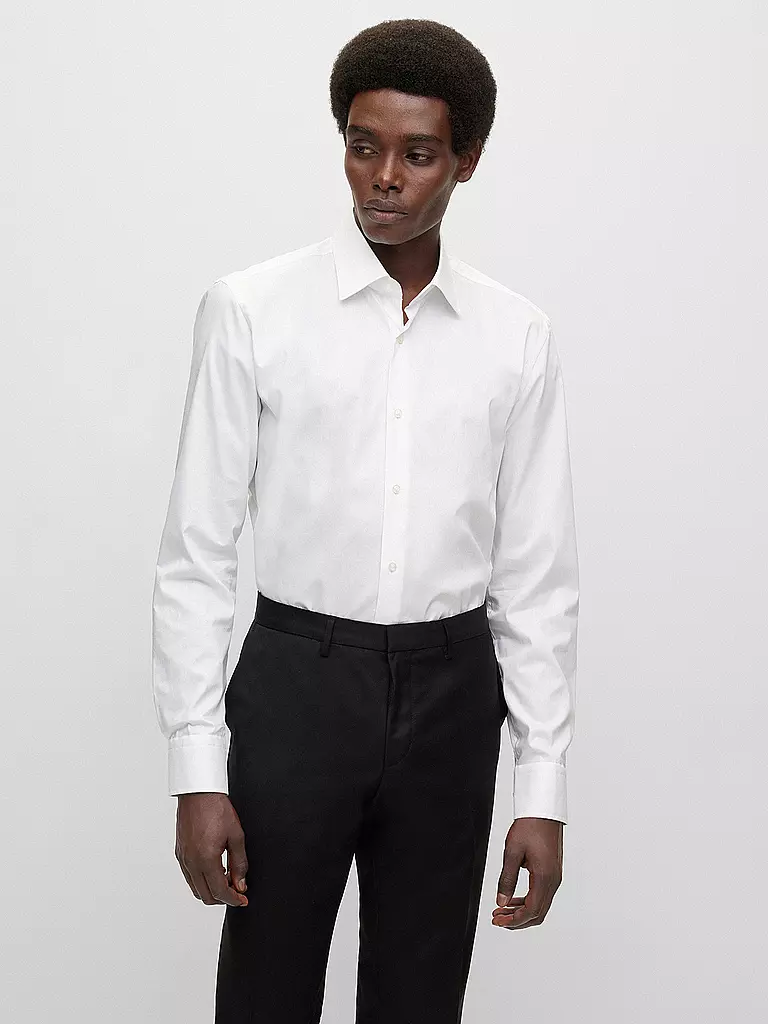 BOSS | Chemise Slim Fit H-HANK | weiss