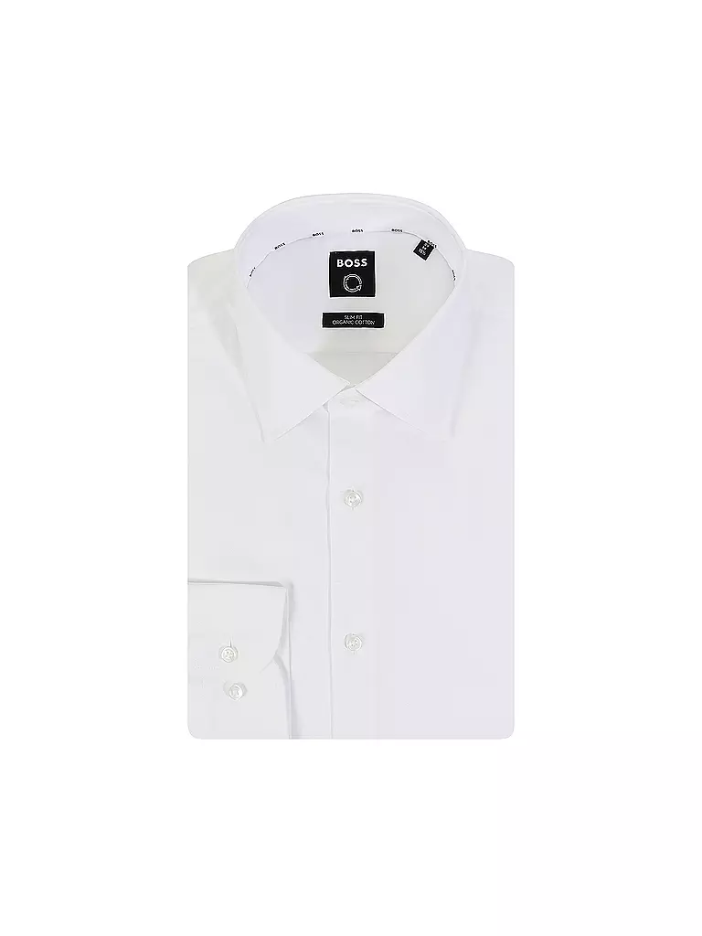 BOSS | Chemise Slim Fit Hank | weiss