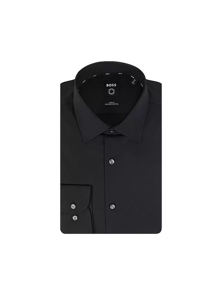 BOSS | Chemise Slim Fit Hank | schwarz