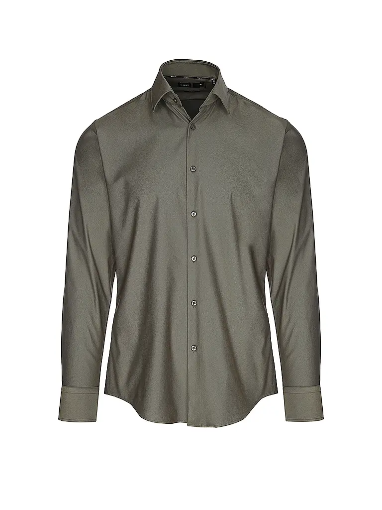 BOSS | Chemise Slim Fit HANK | Marron clair