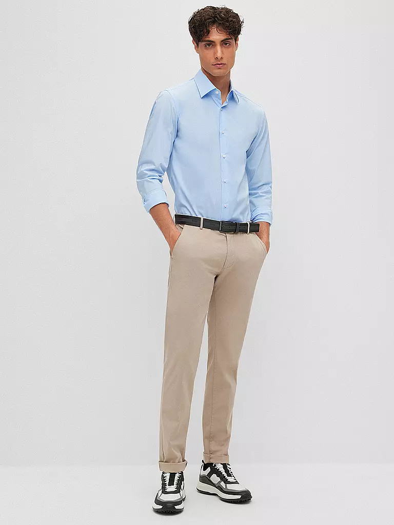 BOSS | Chemise Slim Fit Hank | blau