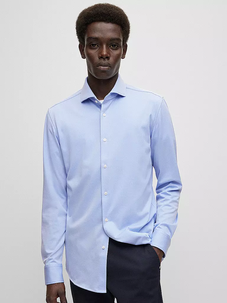 BOSS | Chemise Slim Fit HANK | blau