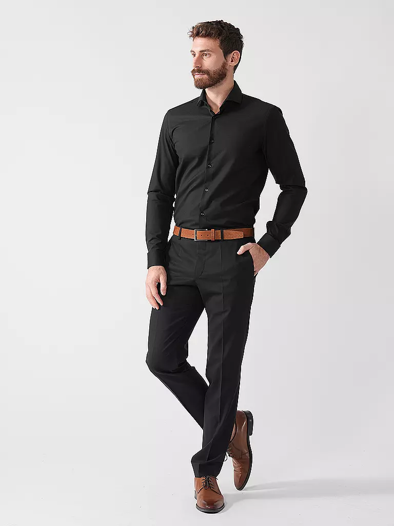BOSS | Chemise Slim Fit HANK | Noir