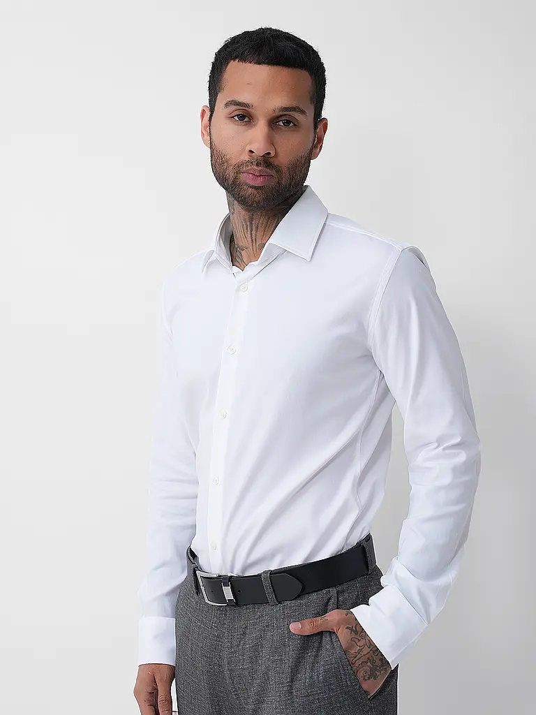 BOSS | Chemise Slim Fit HANK | Blanc