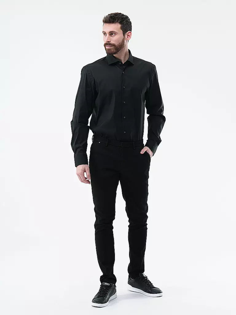 BOSS | Chemise Slim Fit P-HANK | schwarz