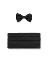 BOSS | Coffret cadeau nœud papillon et ceinture de smoking 2 pièces | Noir