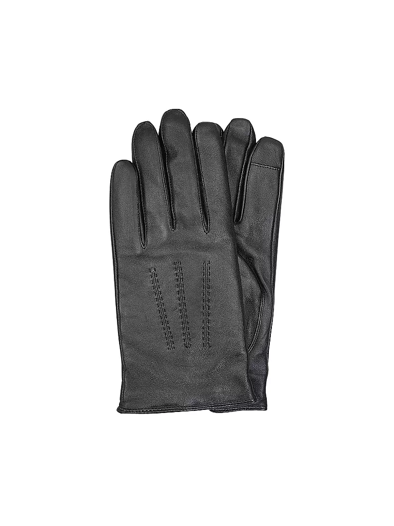 BOSS | Gants en cuir HAINZ | Noir