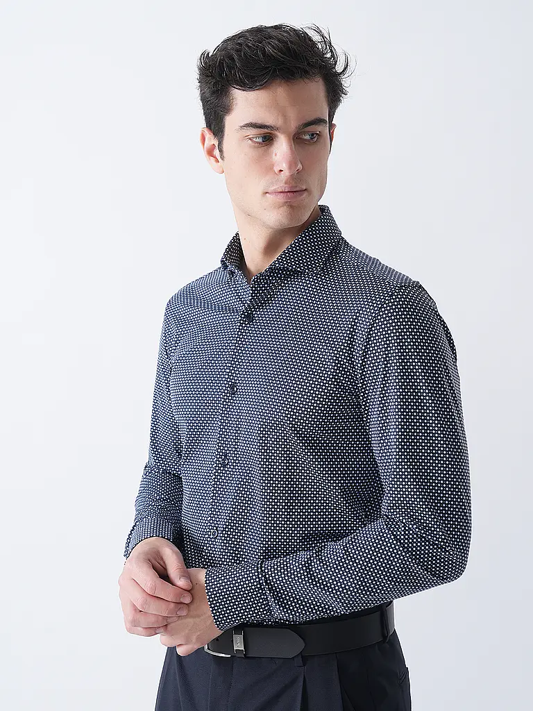 BOSS | Hemd Slim Fit HANK | dunkelblau