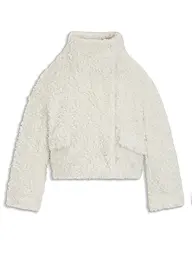 BOSS | Jacke in Felloptik CITEDDY1 | Blanc